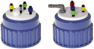 VICI Jour B83 Thread Waste Cap, 5 Ports, 1/2-20 for 1/4" tubing - JR-S-18304 - Click Image to Close